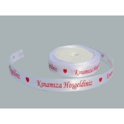 KURDELA SATEN KINAMIZA HOŞGELDİNİZ PK:10 MT