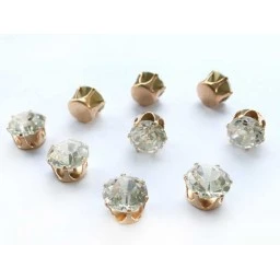 Pırlanta Mod Süsleme Taşı Altın 10mm 50'li
