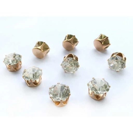 Pırlanta Mod Süsleme Taşı Altın 10mm 50'li