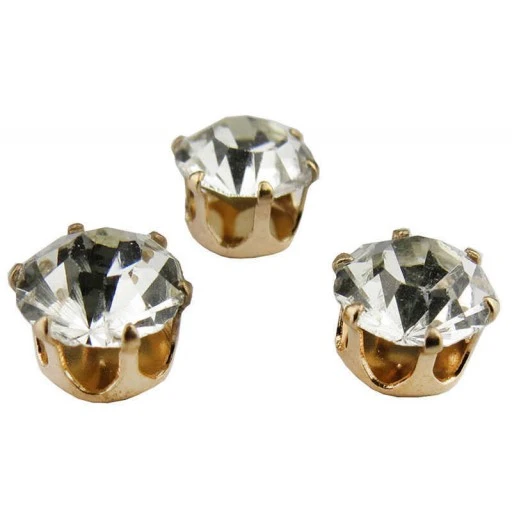 Pırlanta Mod Süsleme Taşı Altın 10mm 50'li