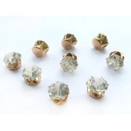 Pırlanta Mod. Süsleme Taşı Altın 8mm 100'lü