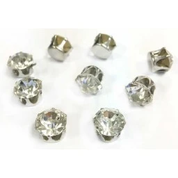 Pırlanta Mod Süsleme Taşı Gümüş 10mm 50'li