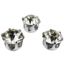 Pırlanta Mod Süsleme Taşı Gümüş 10mm 50'li