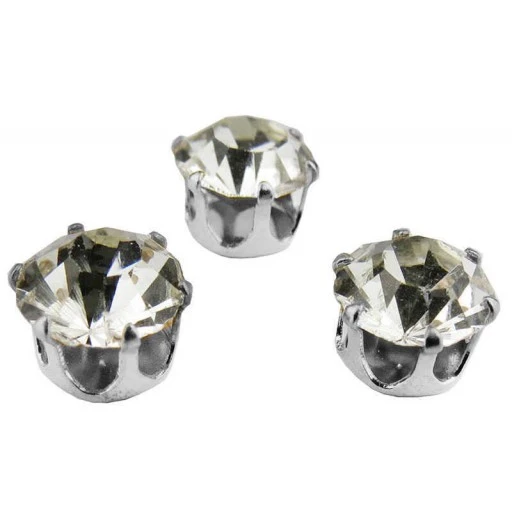 Pırlanta Mod Süsleme Taşı Gümüş 10mm 50'li