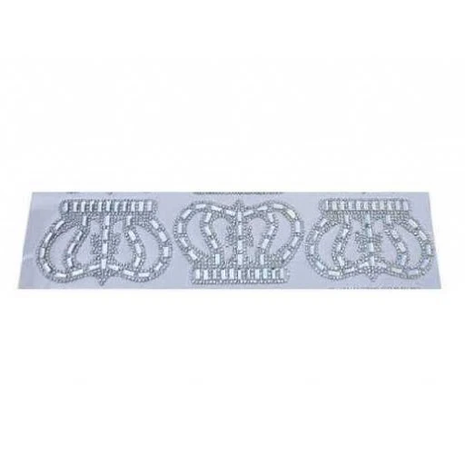 Taç Orta Ütü İle Yapışan 8x5,5cm (hot-fıx) 3'li