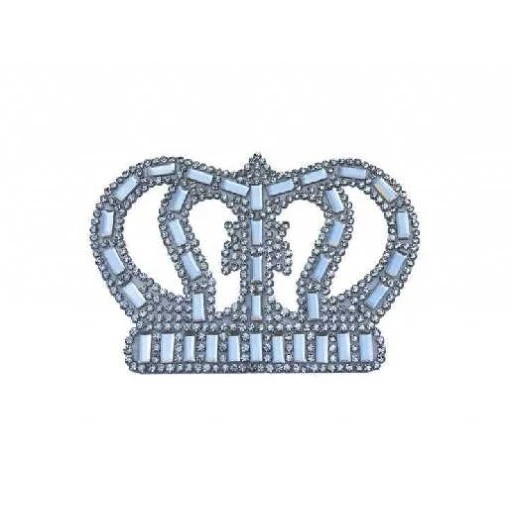Taç Orta Ütü İle Yapışan 8x5,5cm (hot-fıx) 3'li