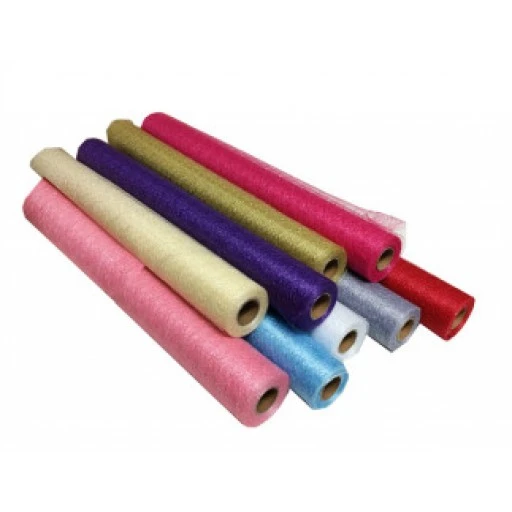 Tül Örümcek Ağı Modeli Fileli Fuşya Rulo 25mtp1