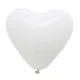 Balon Düz Kalp Şekilli 12 inç Beyaz 100'lü