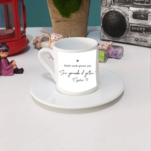 Sevgililer Günü Kayve Fincanı Ve Altlık Özlü Sözlü :)
