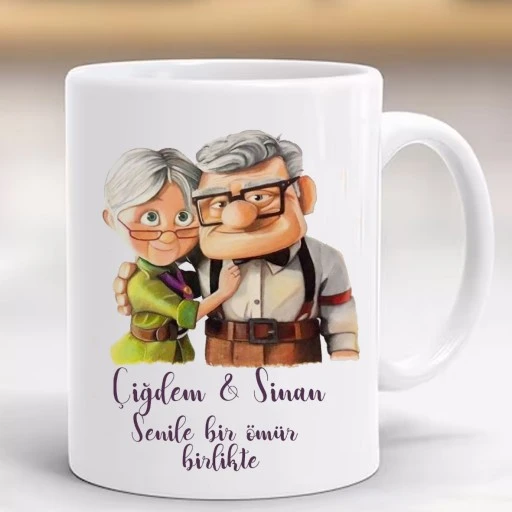 Sevgililer Günü Yaşlı Çift Hediyelik Kupa Bardak