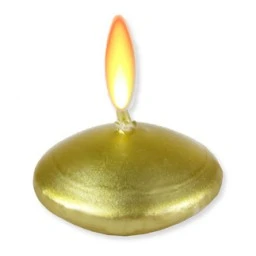 Mum Tealıght Yüzen Mum Altın 20'li