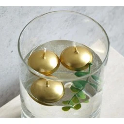 Mum Tealıght Yüzen Mum Altın 20'li