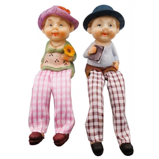 Hediyelik Biblo Nene Ve Dede Set 2'li