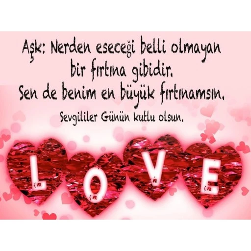 Sevgililer Günü Afiş 7 30x42 Pvc Kaplı