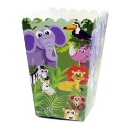 Mısır cips kutusu safari sevimli hayvanlar p10