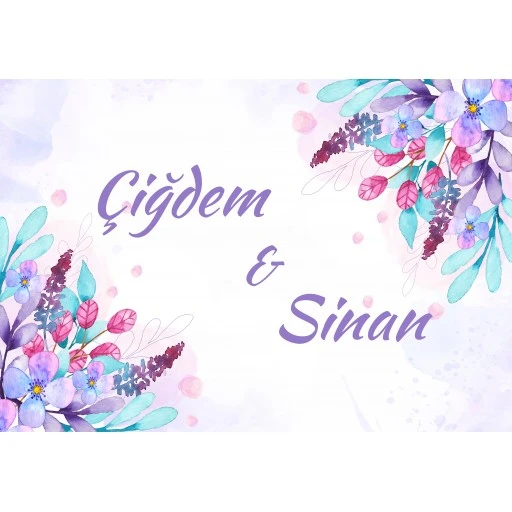 Resimli Söz Nişan Afiş Sn02 Afiş 30x42 Pvc Kaplı