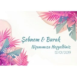 Söz Nişan Afiş Arka Plan Fon Sn60