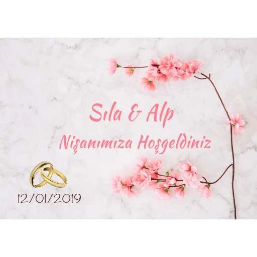 Söz Nişan Afiş Arka Plan Fon sn62