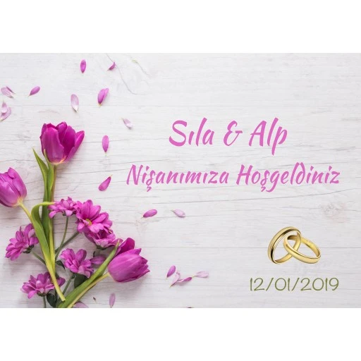 Söz Nişan Afiş Arka Plan Fon sn63