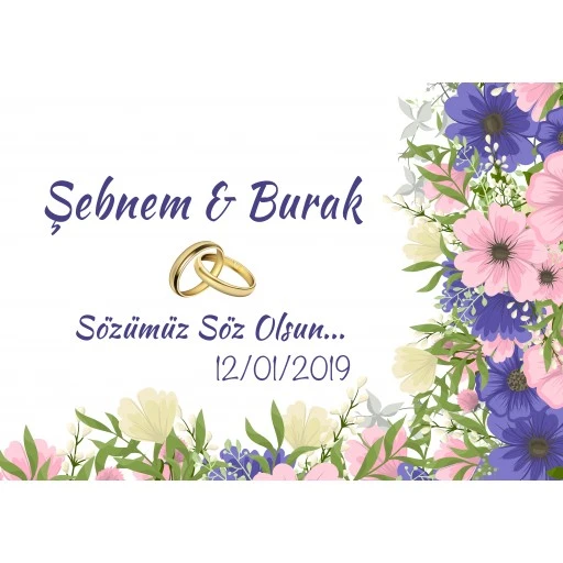 Söz Nişan Afiş Arka Plan Fon Sn70