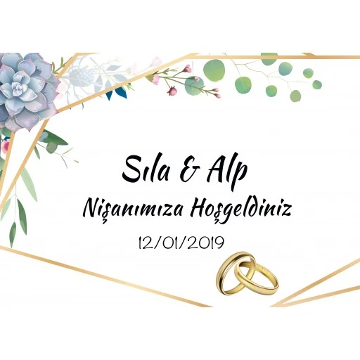 Söz Nişan Afiş Arka Plan Fon Sn73