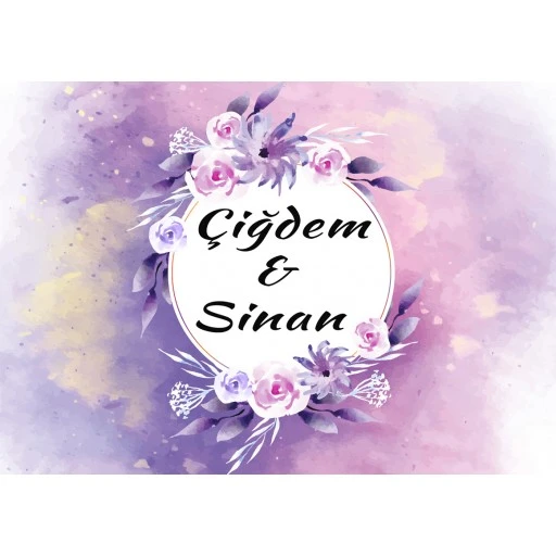 Söz Nişan Afiş,karşılama Panosu Branda Kişiye Özel Sn111 Masa Arkası Afiş