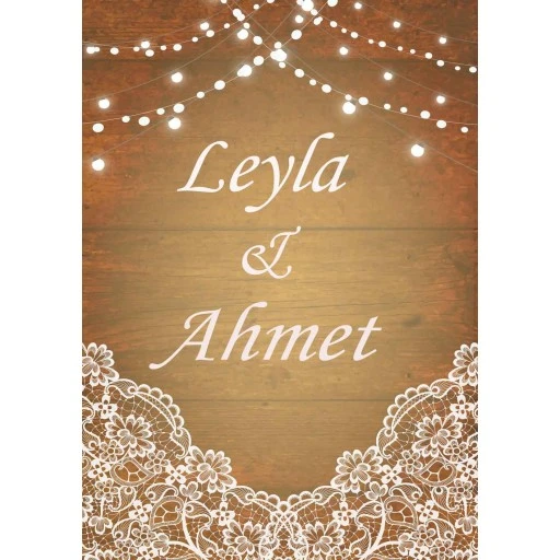 Söz Nişan Afiş,karşılama Panosu Branda Kişiye Özel Sn38