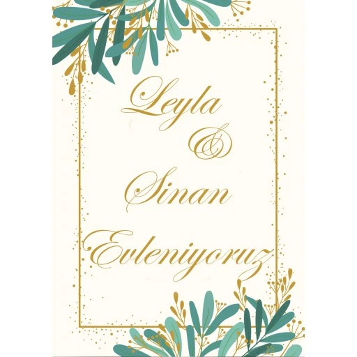 Söz Nişan Afiş,karşılama Panosu Branda Kişiye Özel Sn56