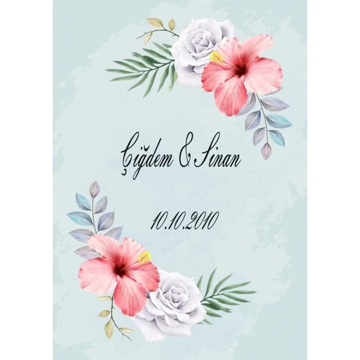 Söz Nişan Afiş,karşılama Panosu Branda Kişiye Özel Sn88 Masa Arkası Afiş