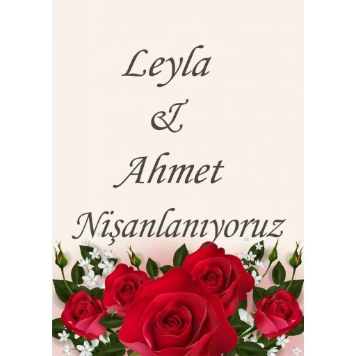 Söz Nişan Afiş,karşılama Panosu Branda Sn26