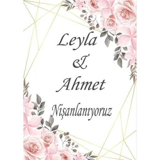 Söz Nişan Afiş,karşılama Panosu Branda Sn27