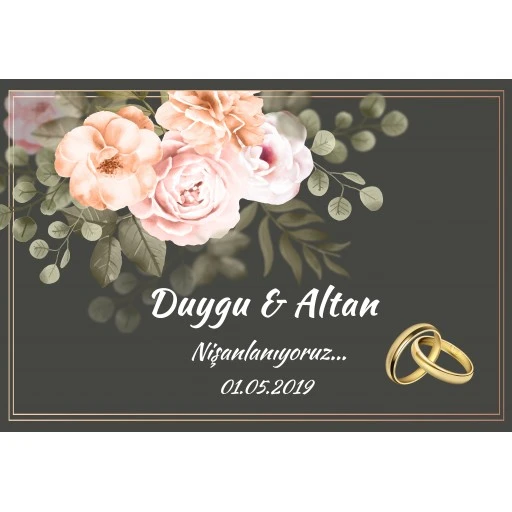 Söz Nişan Afiş Sn11 Afiş 30x42 Pvc Kaplı