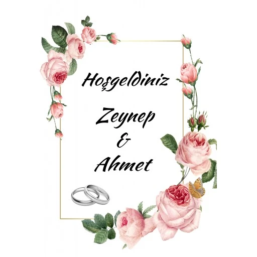 Söz Nişan Afiş Sn13 Afiş 30x42 Pvc Kaplı