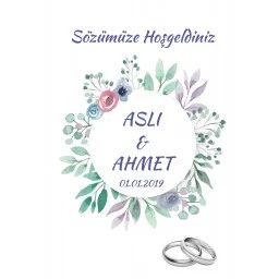 Söz Nişan Afiş Sn17 Afiş 30x42 Pvc Kaplı