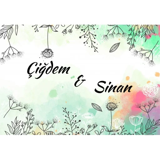 Söz Nişan Arka Fon Afiş Sn05