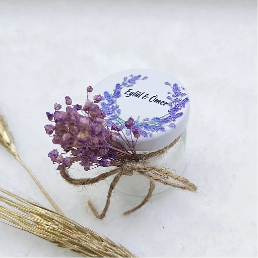 Mumlu Kavanoz Nişan Hediyeliği Nikah Şekeri