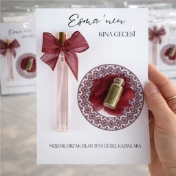 20 Adet Kartonda Fısfıs cam şişede kololanya & kına hediyelik