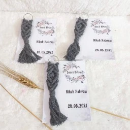 Makrome Anahtarlık Nikah Şekeri
