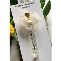 20 Adet Kartta Kolonyalı incili Fısfıslı cam şişe Söz Nişan Nikah Kına Hediyelik