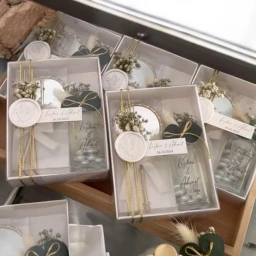 20 Adet Kutu içerisinde şişe & ayna Söz Nişan Nikah Kına Hediyelik