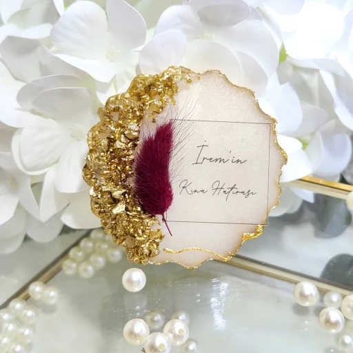 Yeni Trendi Epoksi Nikah Şekeri Söz Kına Hediyelik Magnet 