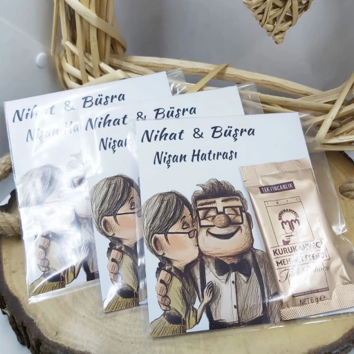 40 Yıl Hatır Türk Kahveli Nikah Şekeri Nişan Hatırası Söz Hediyesi Up Dizayn