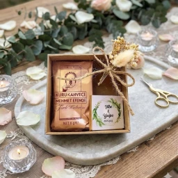 Söz Nişan Nikah Şekeri Kahve Ve Madlen Çikolata Kutulu