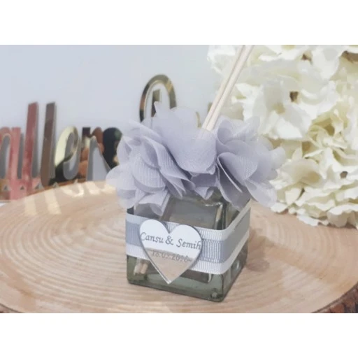 20 Adet 50 Cc Cam Şişe Bambulu Oda Kokusu Nikah Şekeri