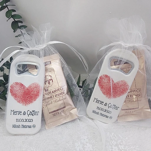 Nikah Şekeri Tül Kese İçinde Dikey Açacak Ve Türk Kahvesi