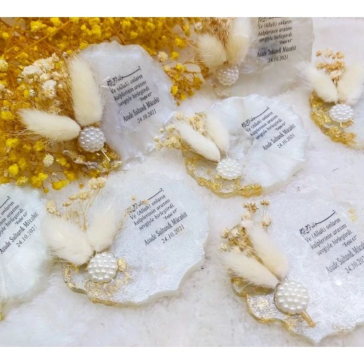 Epoksi Nikah Şekeri Hediyelik Magnet