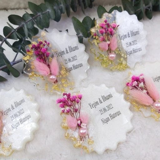 Epoksi Nişan Şekeri Magnet