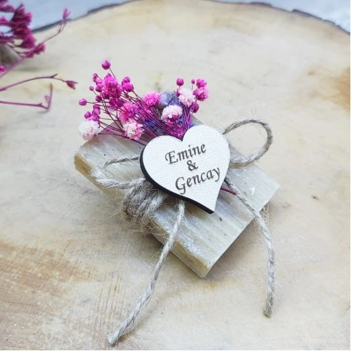 Lavantalı Sabun Bu Senenin Modası Kuru Çiçekli Nikah Hediyesi, Söz Nişan Şekeri