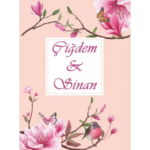 Söz Nişan Afiş,karşılama Panosu Branda Kişiye Özel Sn154 Masa Arkası Afiş Güvercinli