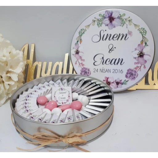 Çikolata Badem Şekerli Söz Nişan Çikolatası 50 Li